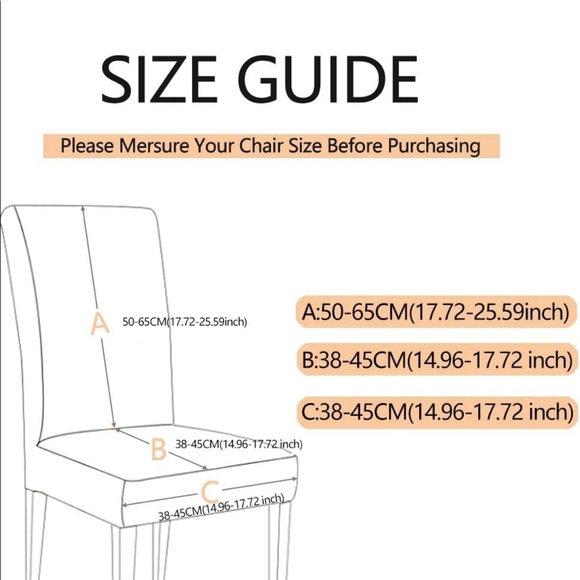 NWT Dining Chair Covers, 4 piece set, stretchable & machine washable - Picture 2 of 3